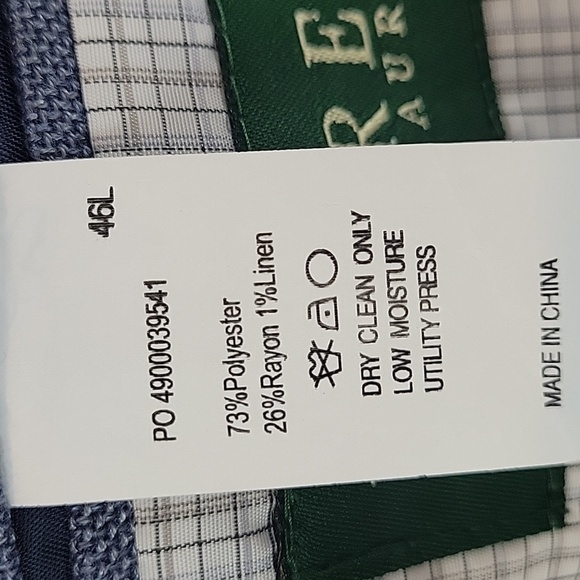 Ralph Lauren 2 button Blue sport coat 46L - Picture 4 of 9